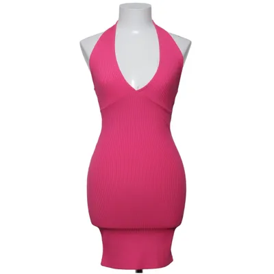 Halterneck dress (Pink) from Bershka