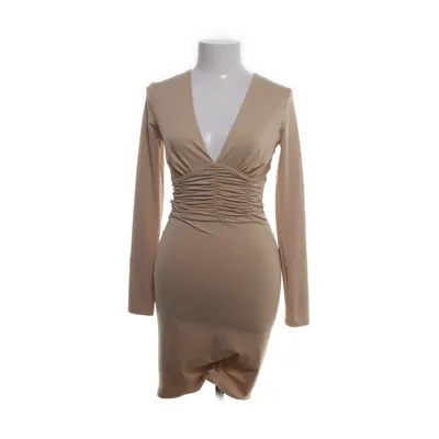 Klänning (Beige) från By Swan Elastan, Polyester, Viskos