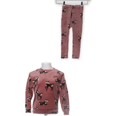 Pyjama (Roze, Bruin) van Lindex Kids Elastaan, Polyester