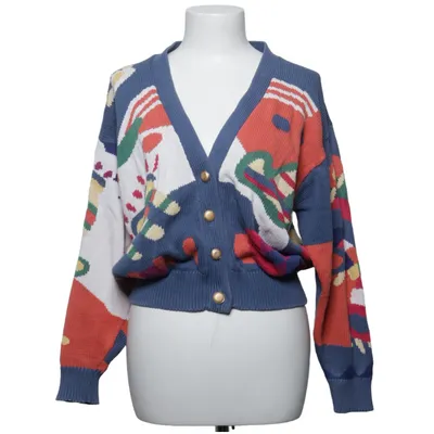 Cardigan (Blauw, Meerkleurig) van Lewis Henry Katoen