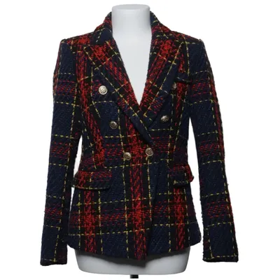 Blazer (Blue, Red, Multicolored) from Attentif Polyester