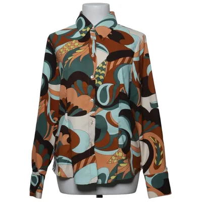 Blus (Brun, Grön, Flerfärgad) från Mango Polyester