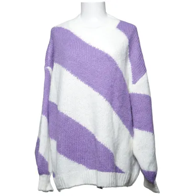 Sweater (Purple, White) from Studio Untold Acrylic, Alpaca wool, Polyamide