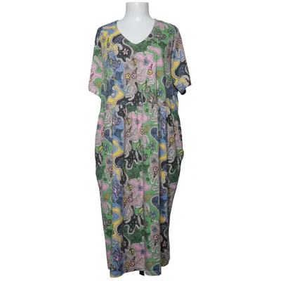 Dress (Green, Yellow, Pink, Multicolored) from Pure by Ulla Popken Organic cotton