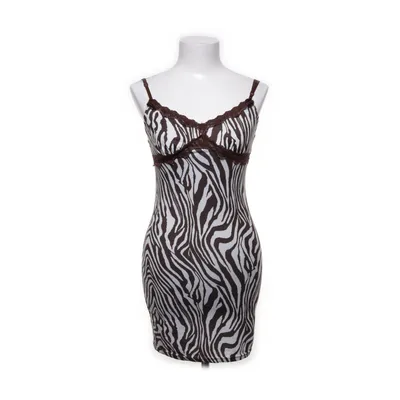 Dress (White, Brown) from Shein