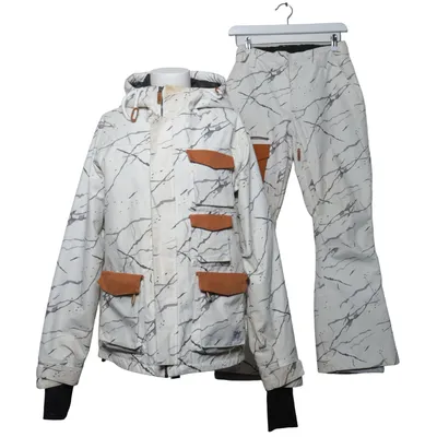 Ski set (White, Brown, Multicolored) from Colour Wear Cotton, Polyamide, Polyester