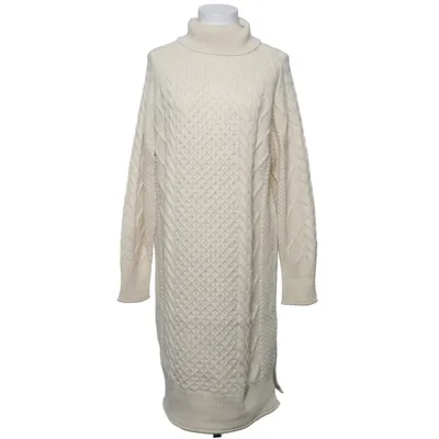 Jurk met col (Beige) van Hema Acryl, Polyester