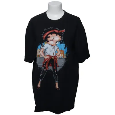 T-shirt (Zwart, Meerkleurig) van Akama T-shirt Katoen