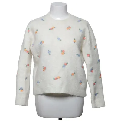 Sweater (White, Multicolored) from La Maille Sézane Elastane, Polyamide, Polyester, Wool