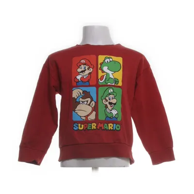 Collegetröja (Röd, Flerfärgad) från Super Mario Bomull