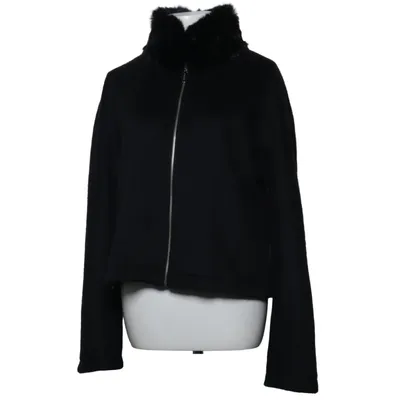 Jacka (Svart) från Moschino Jeans Acetat, Akryl, Kaninpäls, Viskos, Ull