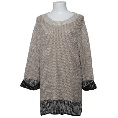 Tröja (Beige, Svart) från Paon Akryl, Bomull, Metallfiber, Viskos