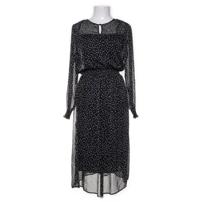 Långklänning (Svart, Vit) från ESPRIT Polyester