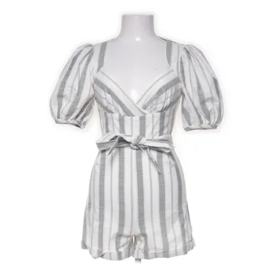 Jumpsuit (White, Gray) from SkyLar Rose Cotton, Linen