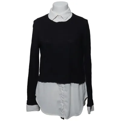 Tröja (Svart, Vit) från Ann Taylor Loft Bomull, Polyester, Silke, Viskos