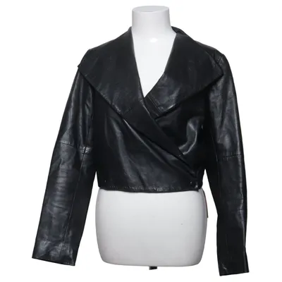 Läderjacka (Svart) från Velvet Bomull, Skinn, Polyester