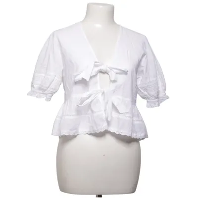 Wikkelblouse (Wit) van Gina Tricot