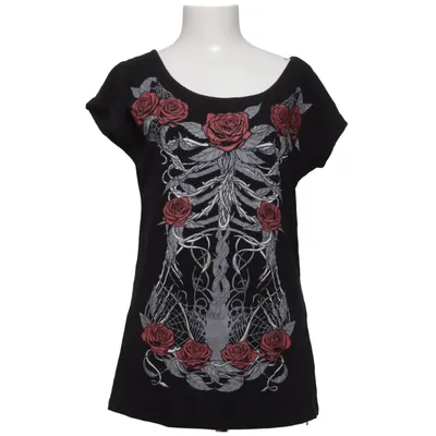 T-shirt (Noir, Rouge, Gris) de Gothicana by EMP Coton, Élasthane