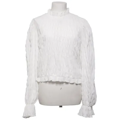Blouse (White) from Bubbleroom Elastane, Polyester