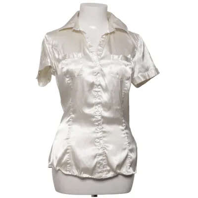 Chemise à manches courtes (Beige) de Zara Basic Élasthane, Polyester