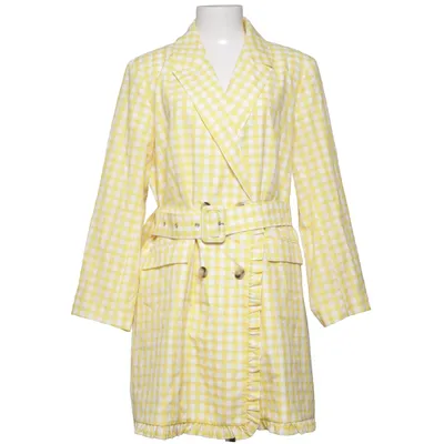 Jurk (Geel, Wit) van YAS Polyester, Viscose