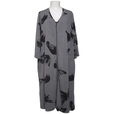 Jurk (Grijs, Zwart) van Ulla Popken Elastaan, Polyester, Viscose