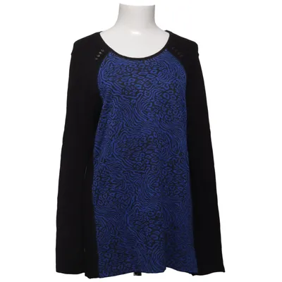 Langarmshirt (Schwarz, Blau) von Lea H. Elasthan, Polyester, Viskose