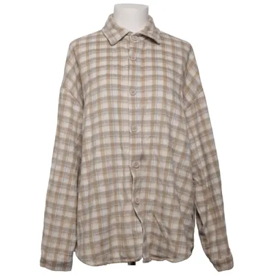 Overshirt (Beige, White) from Sixth June Wool