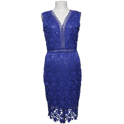 Cocktailjurk (Blauw) van Emamoda Elastaan, Polyester