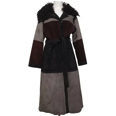 Shearling jas (Zwart, Grijs, Bruin) van Gunilla Pontén Leer
