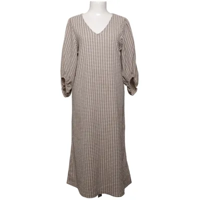 Dress (Beige, Black) from Ichi Elastane, Recycled polyester