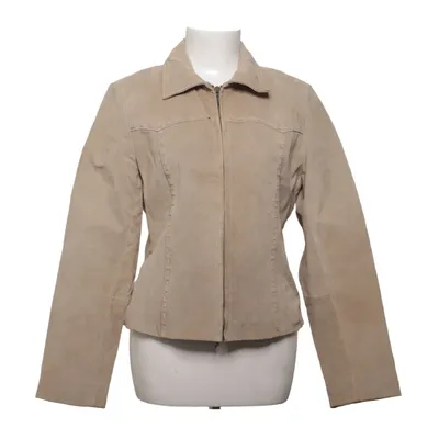 Leren jack (Beige) van Soho New York Leer, Polyester