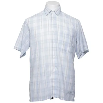 Kortærmet skjorte (Blå, Hvid) fra Timeless Bomuld, Polyester