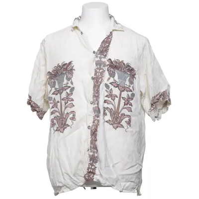 Kortærmet skjorte (Beige, Flerfarvet) fra Saddler Viscose