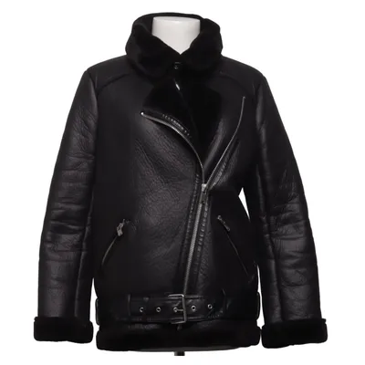 Veste en peau de mouton retournée (Noir) de Zara Woman Outerwear Polyuréthane