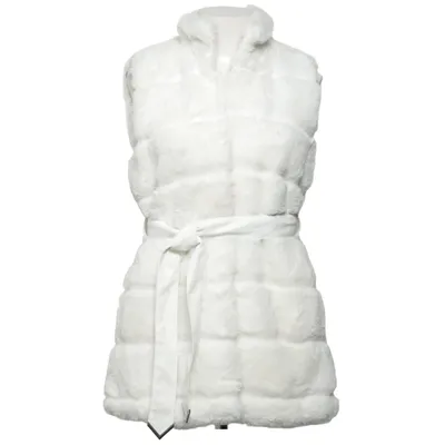 Bont gilet (Wit) van Amisu