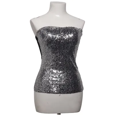 Tubtopp (Silverfärgad, Svart) från Blind Date Casual Elastan, Polyester, Viskos