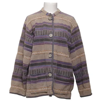 Cardigan (Lila, Bruin, Beige) van Flashback