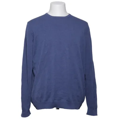 Sweater (Blå) fra Alan Paine Kashmir, Bomuld