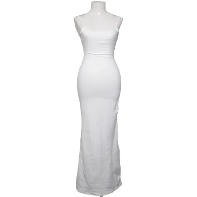 Maxi dress (White) from Bershka Elastane, Polyamide