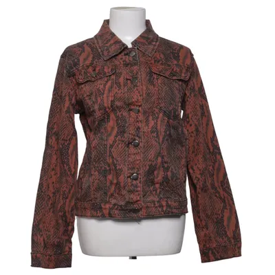 Denim jacket (Red, Black) from Boohoo Blue Cotton, Elastane, Polyester