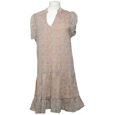 Maxi jurk (ELLEN SMALL GOLD FLOWER) van Continue Polyester, Viscose