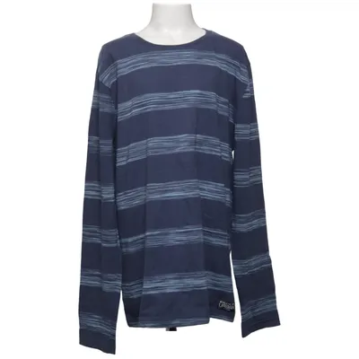 T-shirt à manches longues (Bleu) de Yigga Coton, Polyester