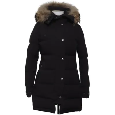 Doudoune longue (Noir) de Hollies Coton, Duvet, Plume, Polyester