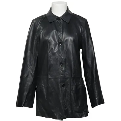 Veste longue en cuir (Noir) de Broste Cuir