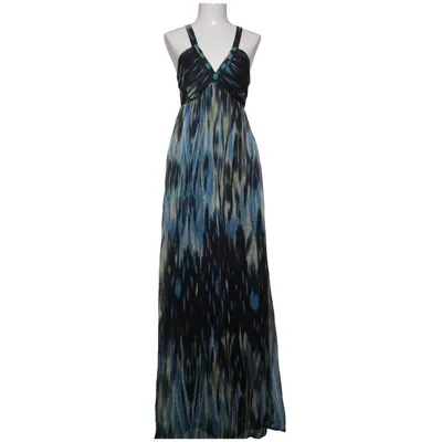 Maxi jurk (Blauw, Zwart, Meerkleurig) van Ana Alcazar Polyester, Zijde
