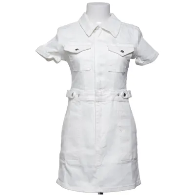 Jeanskjole (Hvid) fra Fashion Nova Bomuld, Elastan