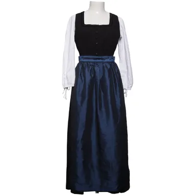 Dirndl (Sort, Hvid, Blå) fra Alpentrachten Elastan, Polyester, Viscose