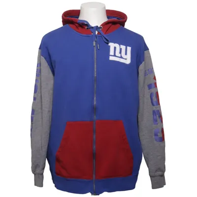 Huvtröja (Blå, Grå, Röd) från Mitchell & Ness Bomull, Polyester