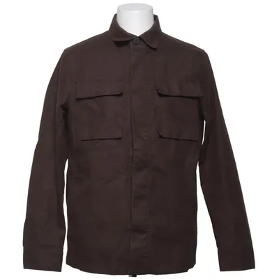 Skjortejakke (Brun) fra Massimo Dutti Linned, Polyester